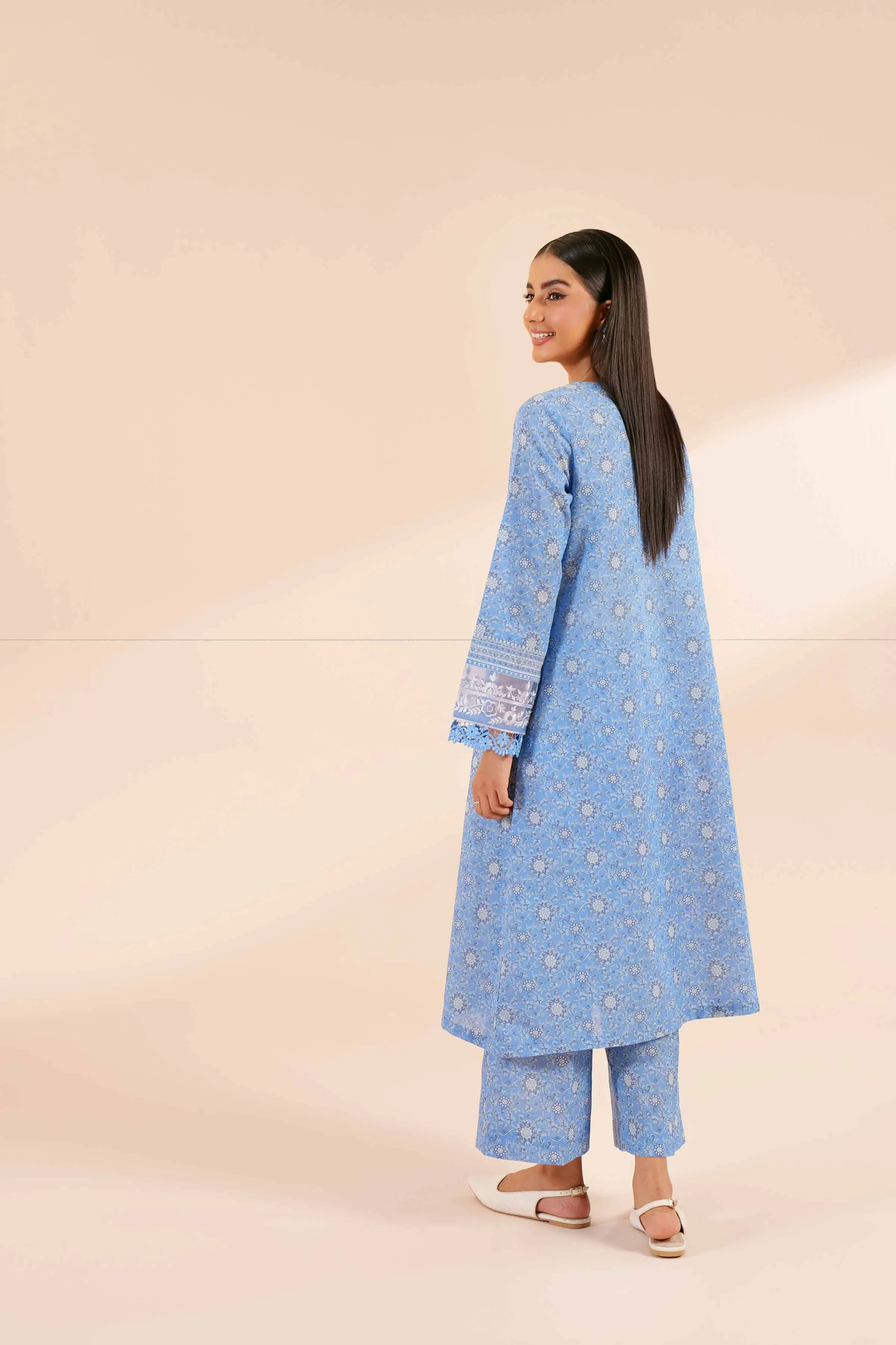 2 Piece - Digital Printed Embroidered Suit - 42404442