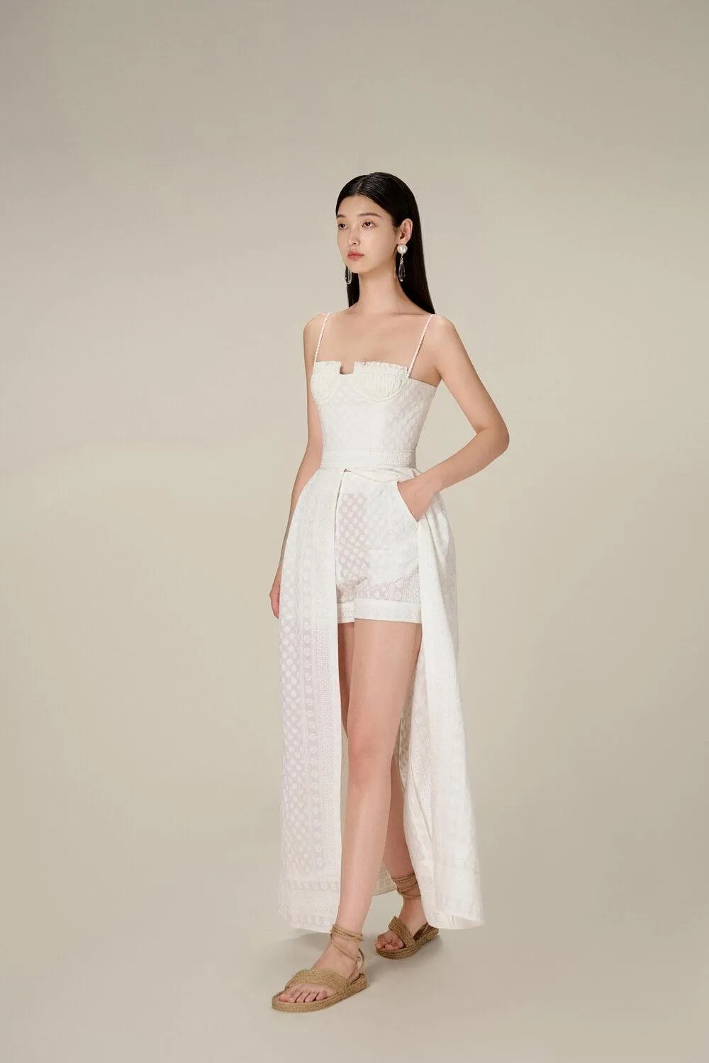 Embroidered Cotton Maxi Set