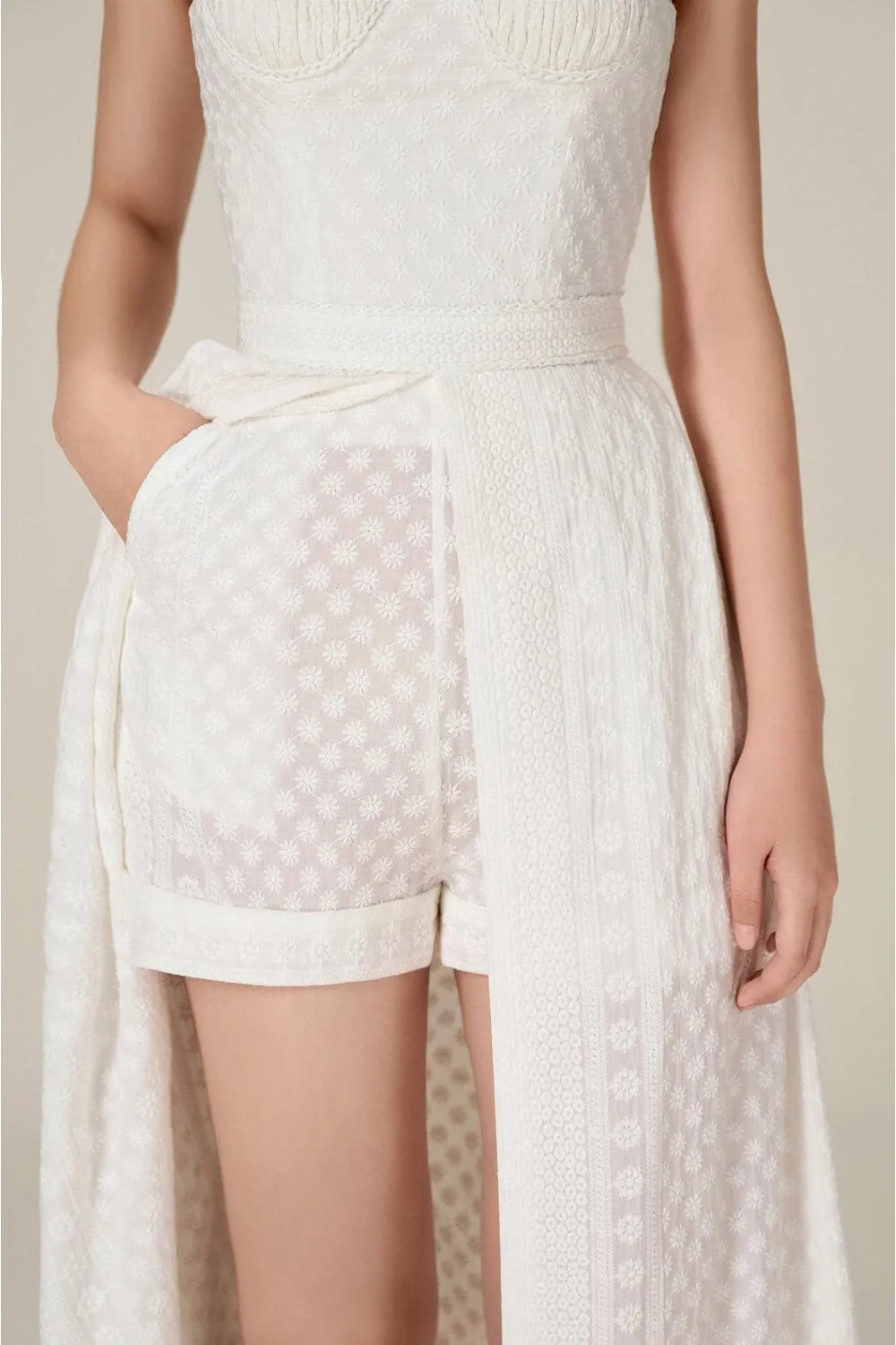 Embroidered Cotton Maxi Set
