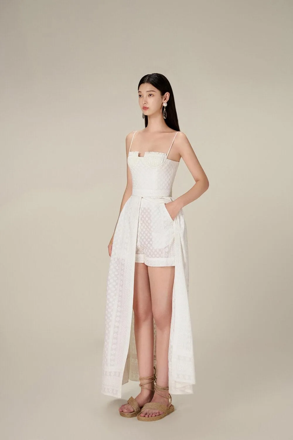 Embroidered Cotton Maxi Set