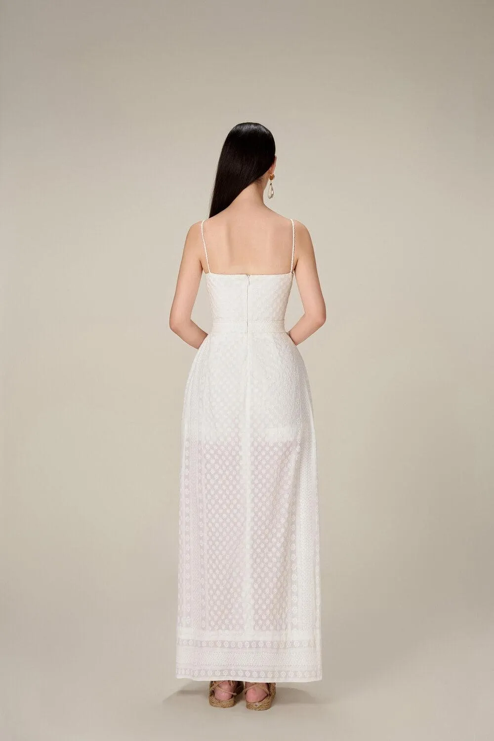 Embroidered Cotton Maxi Set