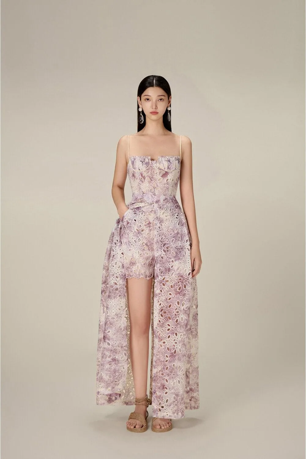 Embroidered Cotton Maxi Set