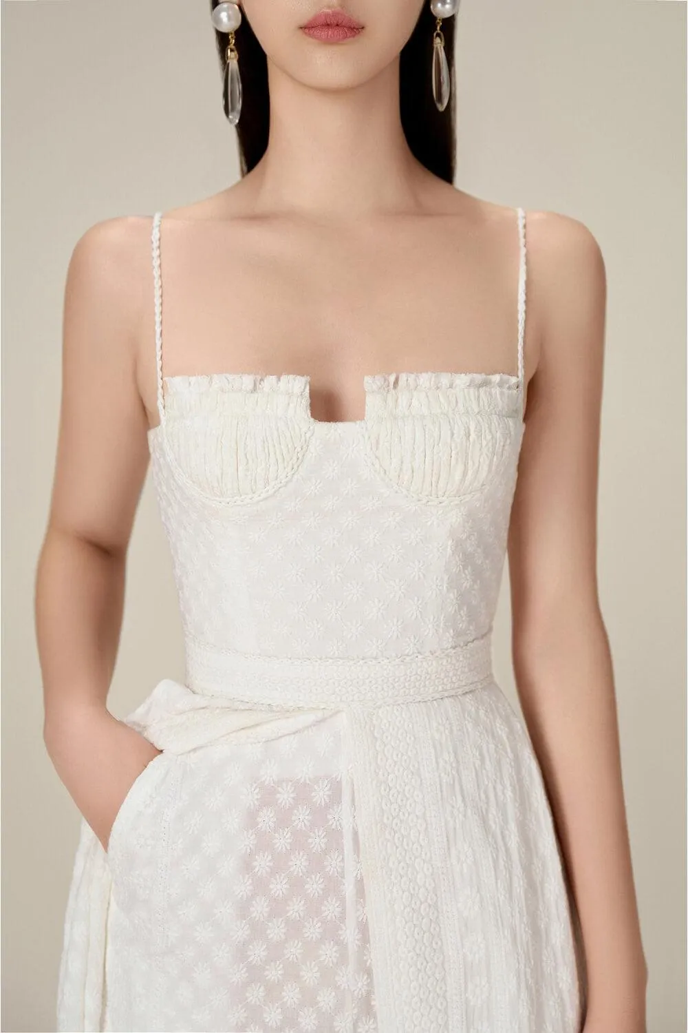 Embroidered Cotton Maxi Set