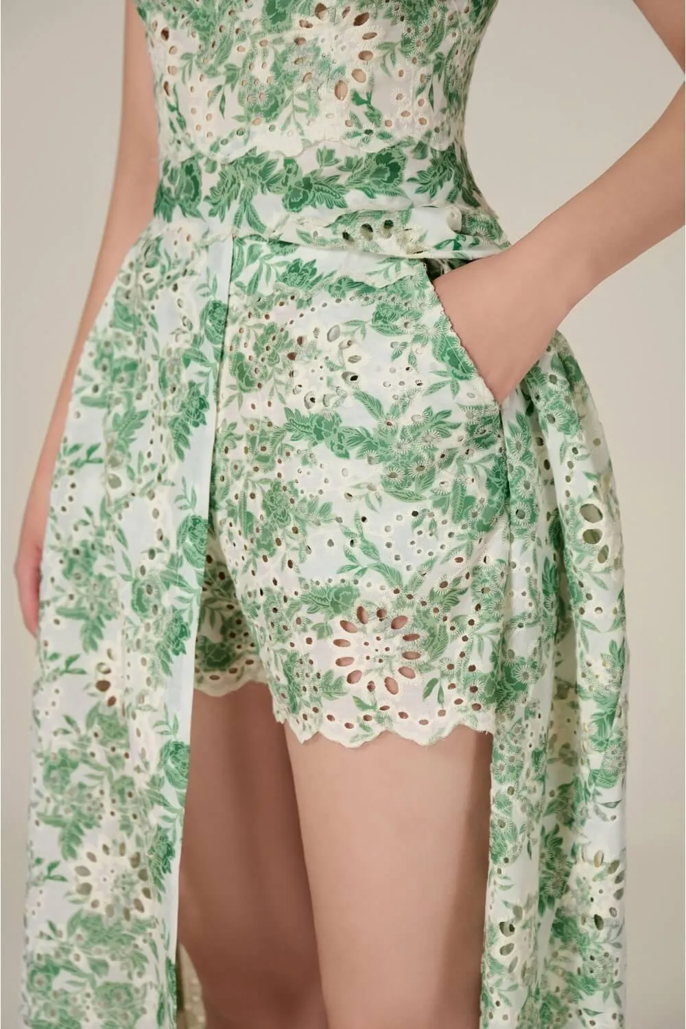 Embroidered Cotton Maxi Set