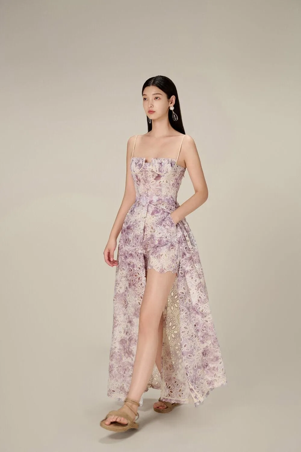 Embroidered Cotton Maxi Set