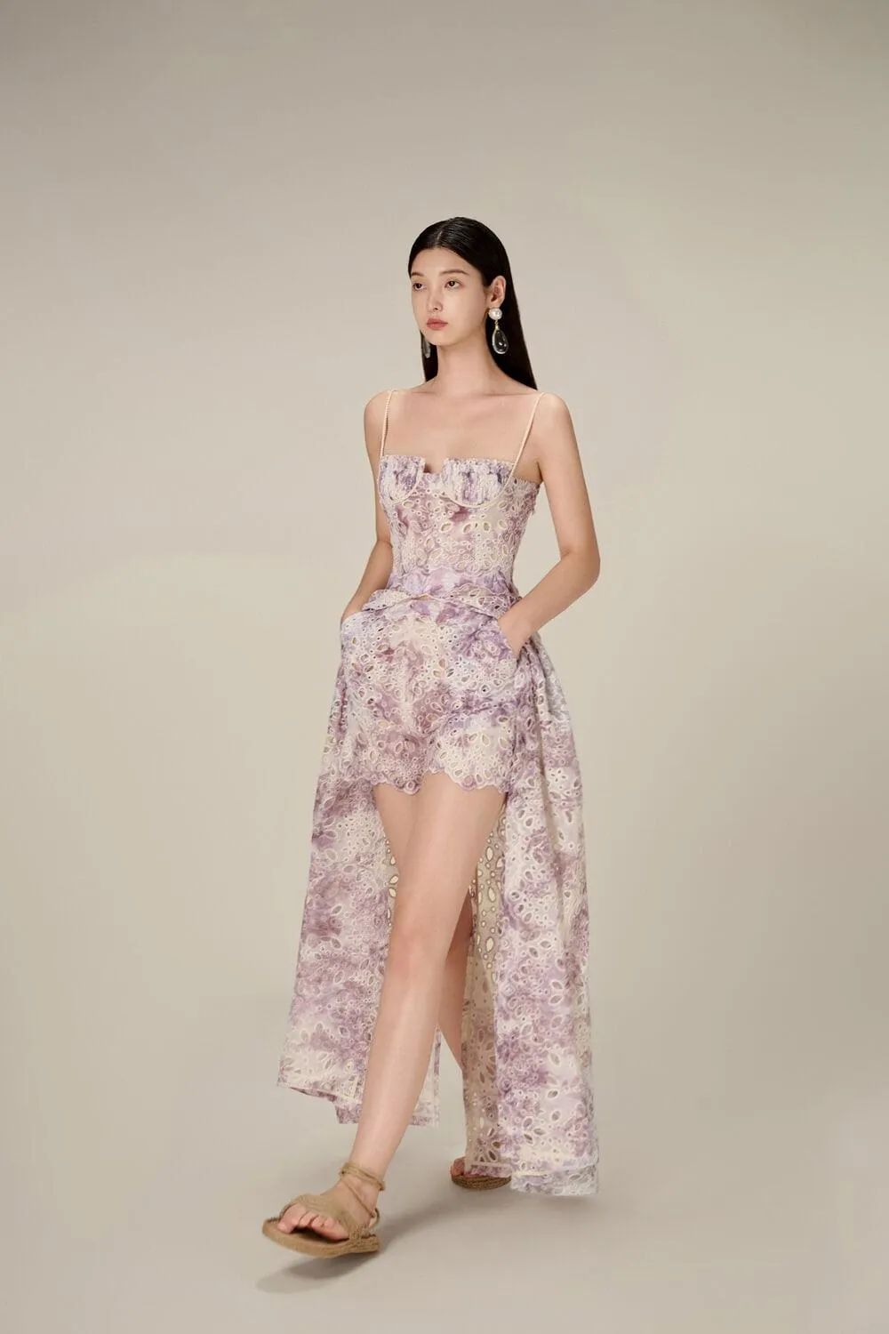 Embroidered Cotton Maxi Set