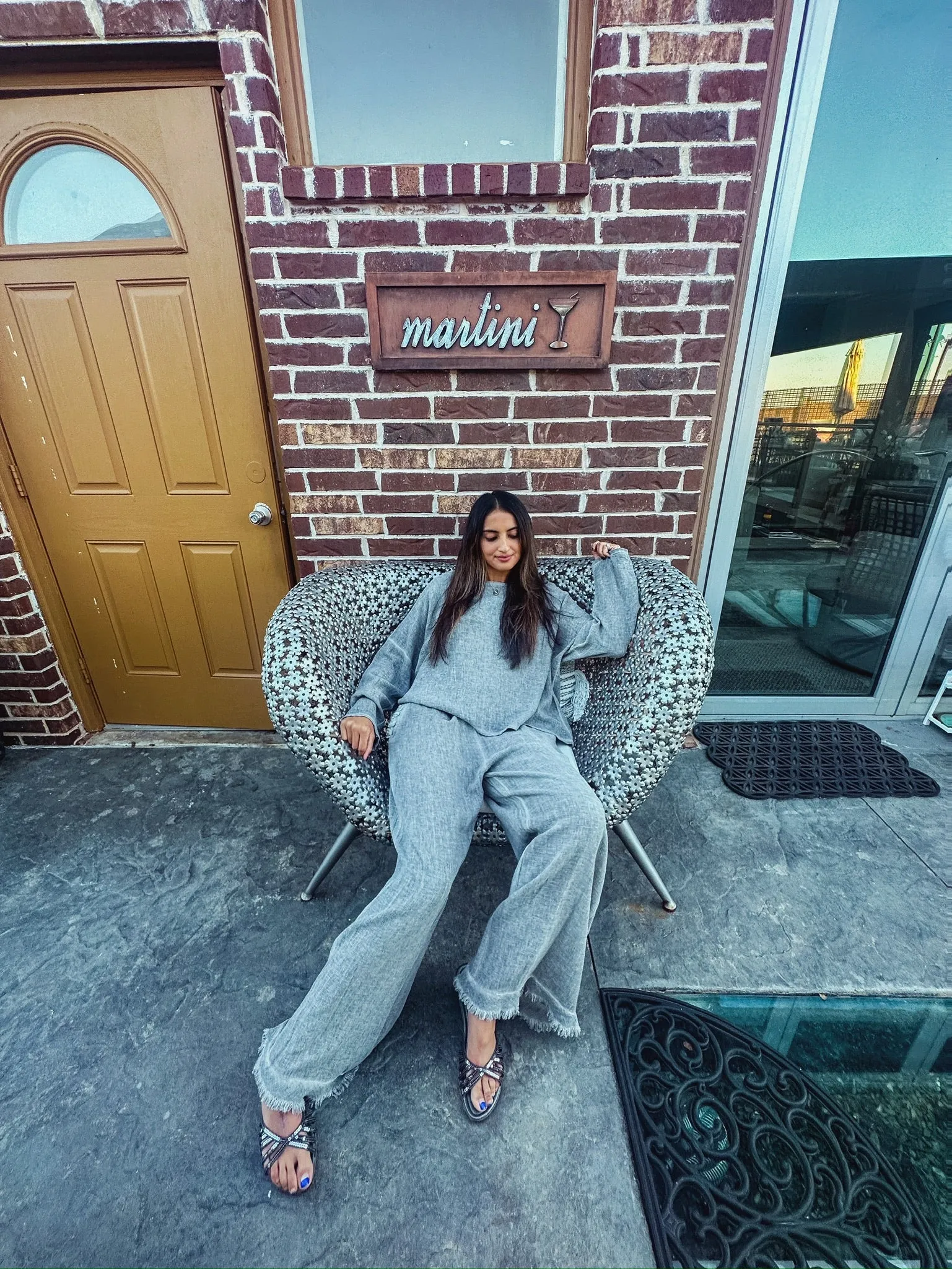 Gauze Ruffled Pants