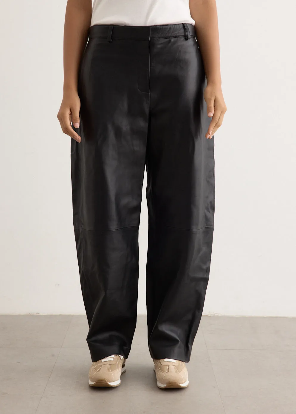 Leather Balloon Pants