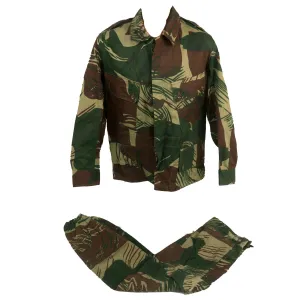 Original Rhodesian Bush War Era Named Rhodesian Brushstroke Camouflage Pattern Uniform Set Dated 1973 - “K. Von Goetz”