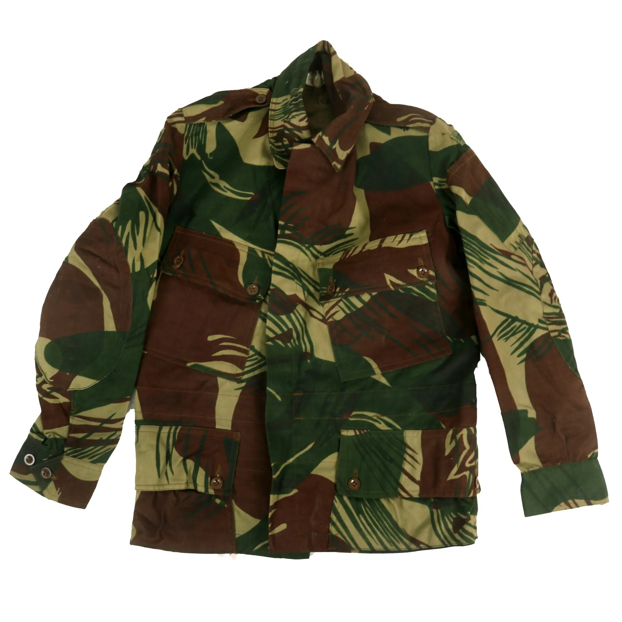 Original Rhodesian Bush War Era Named Rhodesian Brushstroke Camouflage Pattern Uniform Set Dated 1973 - “K. Von Goetz”