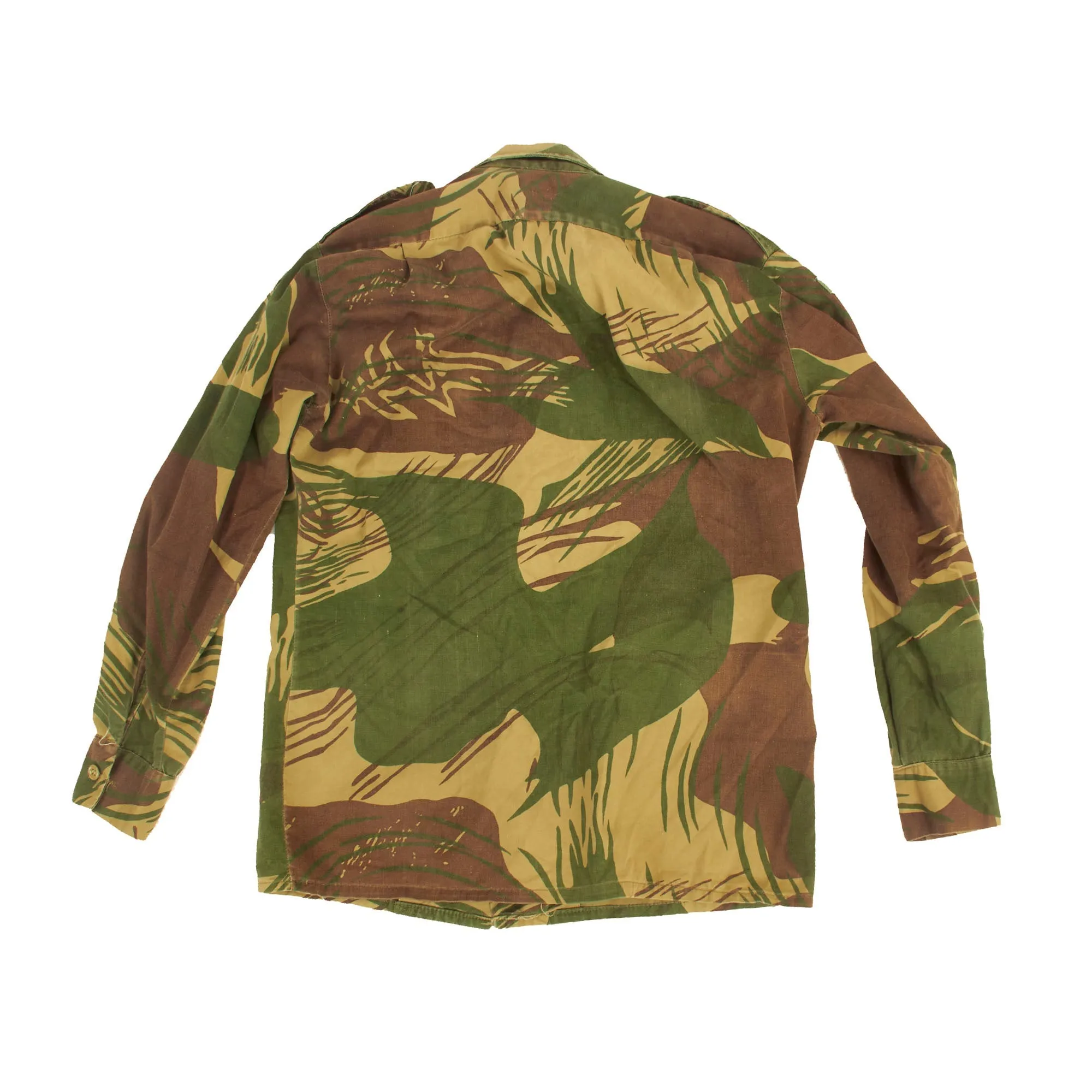 Original Rhodesian Bush War Era Rhodesian Brushstroke Camouflage Pattern Uniform Set by Statesman