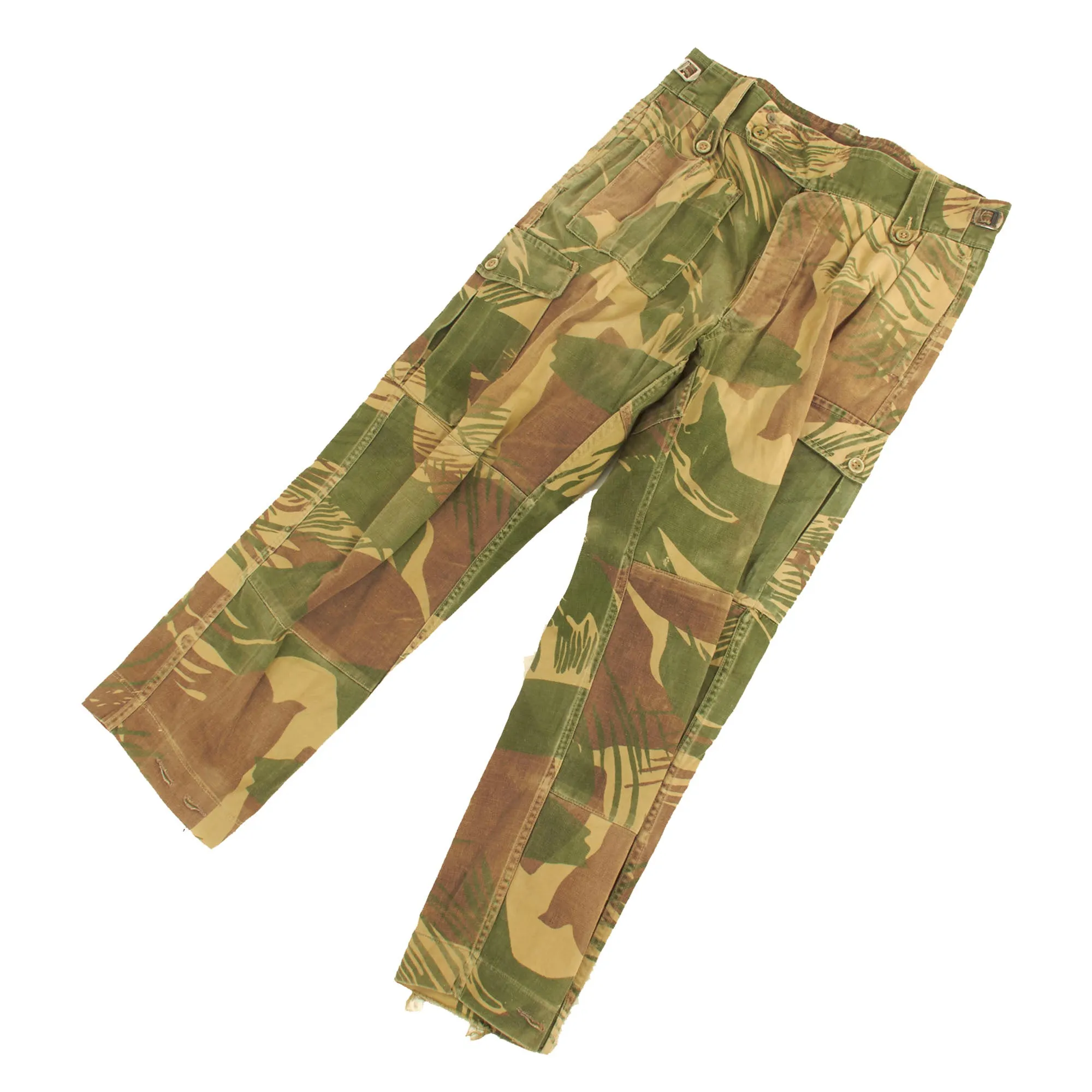 Original Rhodesian Bush War Era Rhodesian Brushstroke Camouflage Pattern Uniform Set by Statesman