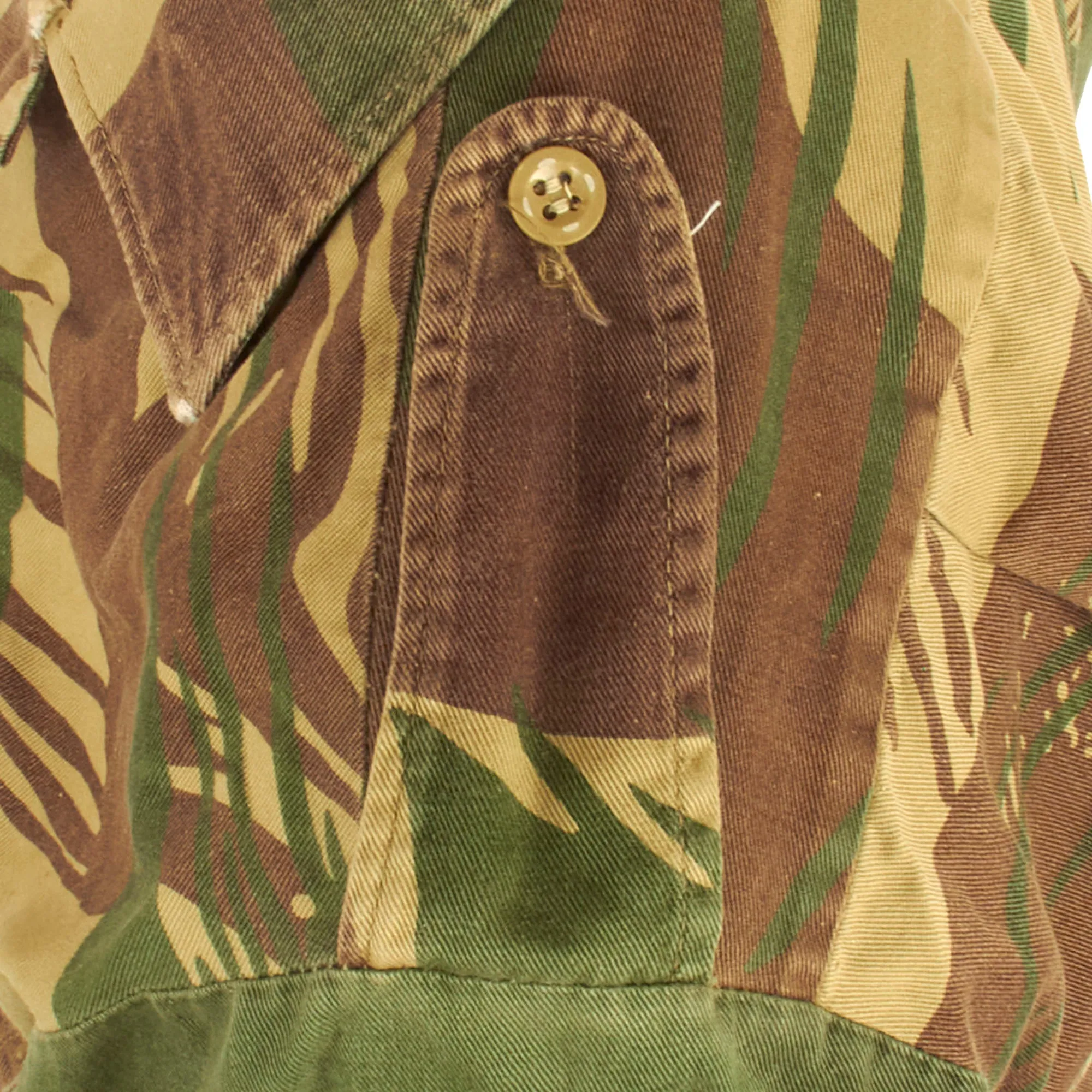 Original Rhodesian Bush War Era Rhodesian Brushstroke Camouflage Pattern Uniform Set by Statesman