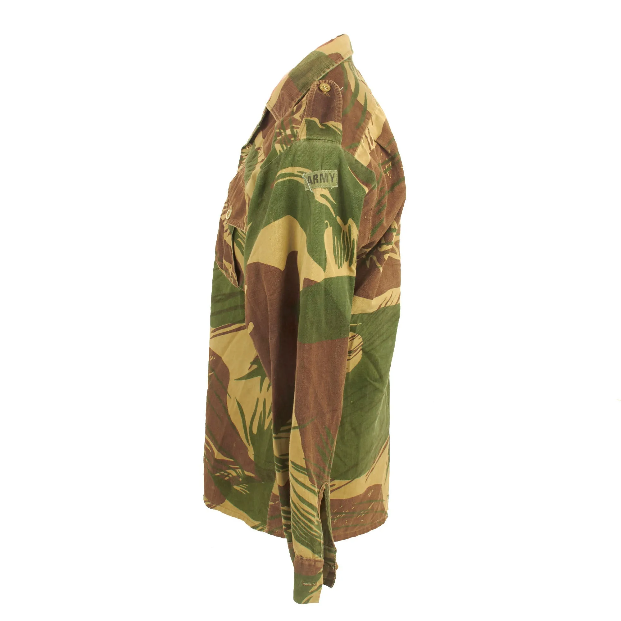 Original Rhodesian Bush War Era Rhodesian Brushstroke Camouflage Pattern Uniform Set by Statesman