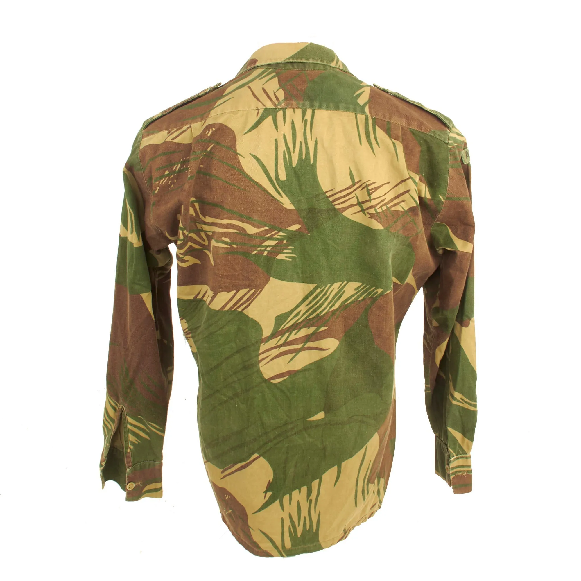Original Rhodesian Bush War Era Rhodesian Brushstroke Camouflage Pattern Uniform Set by Statesman