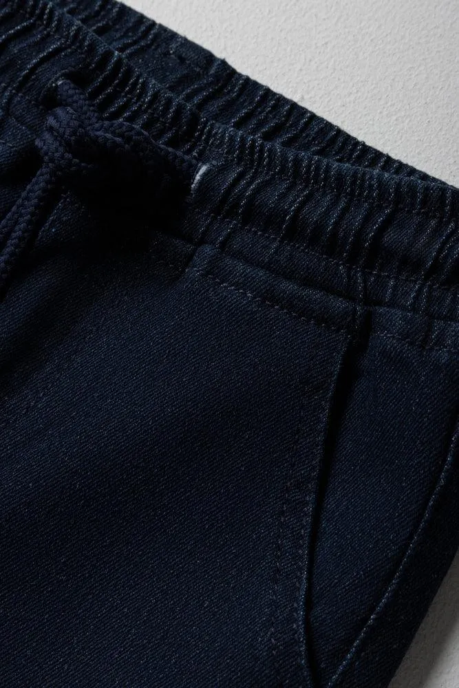 Pull On Shorts Dark Blue