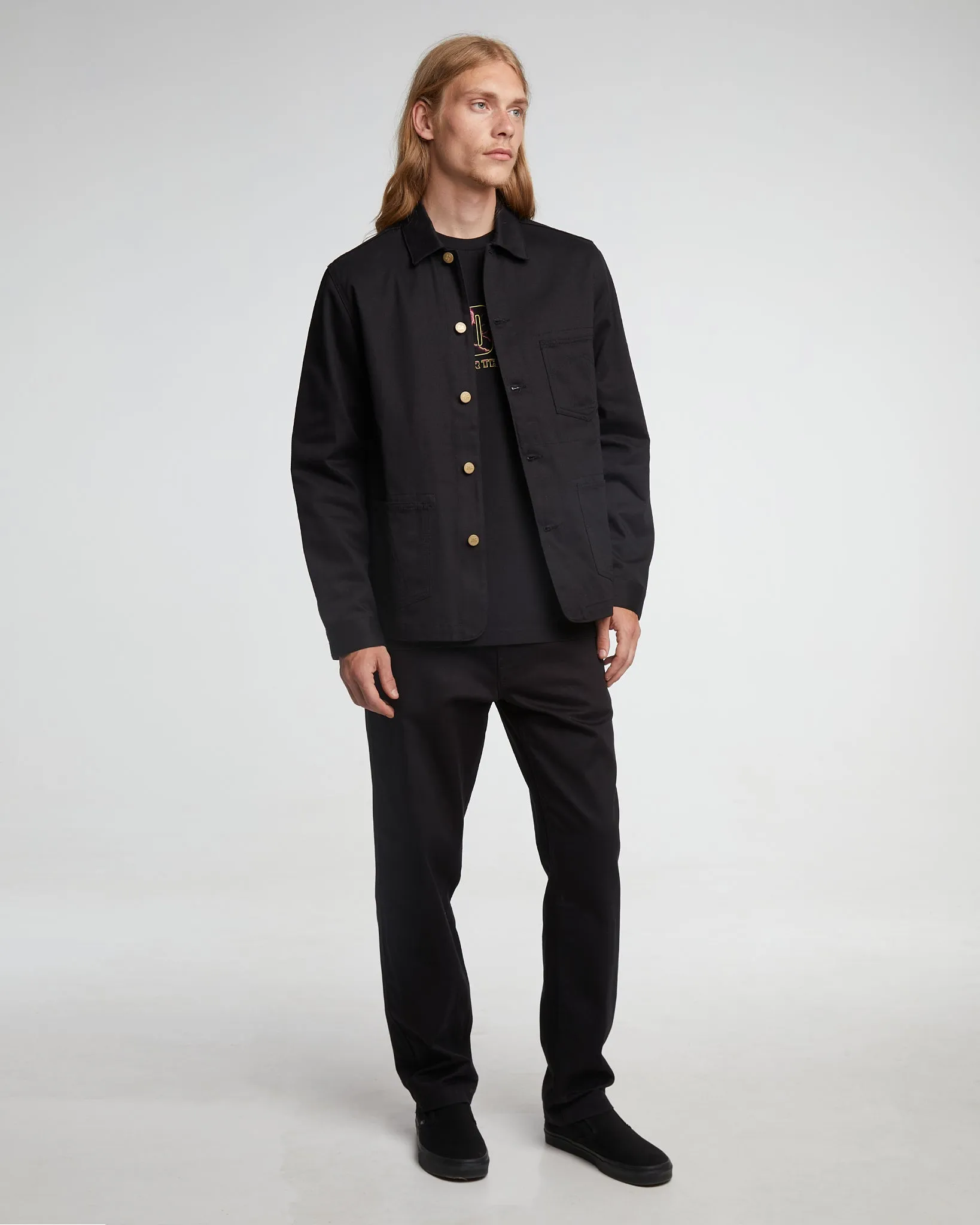 Service Chino Garage Cotton Black