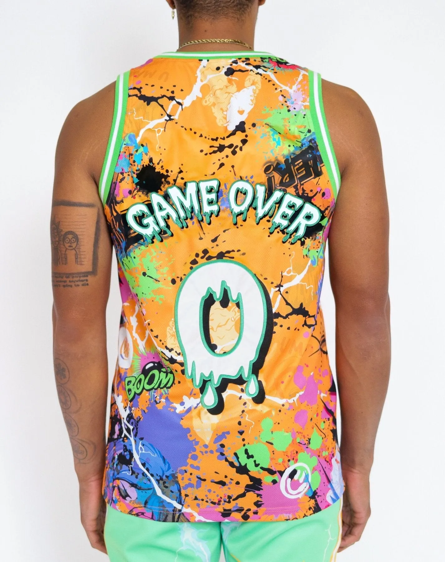 Sugarhill-Trippy Jersey-Orange/Green