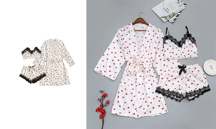 Three-piece Women's Loose Pajamas