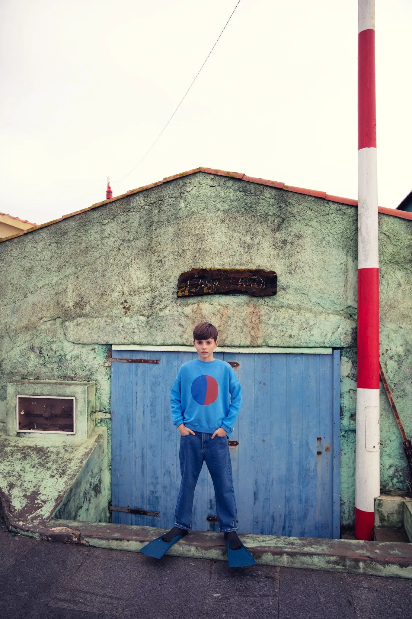 Unisex Denim Trousers in Navy