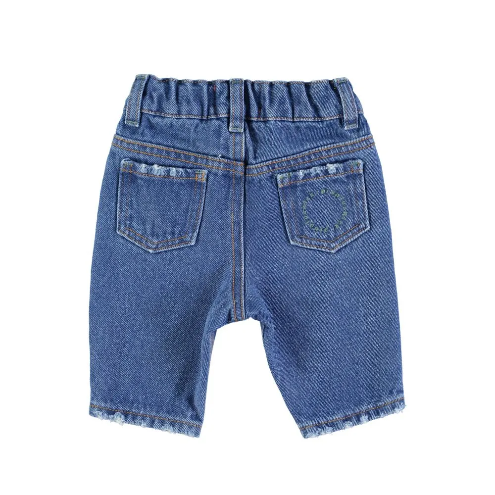Unisex Denim Trousers in Navy