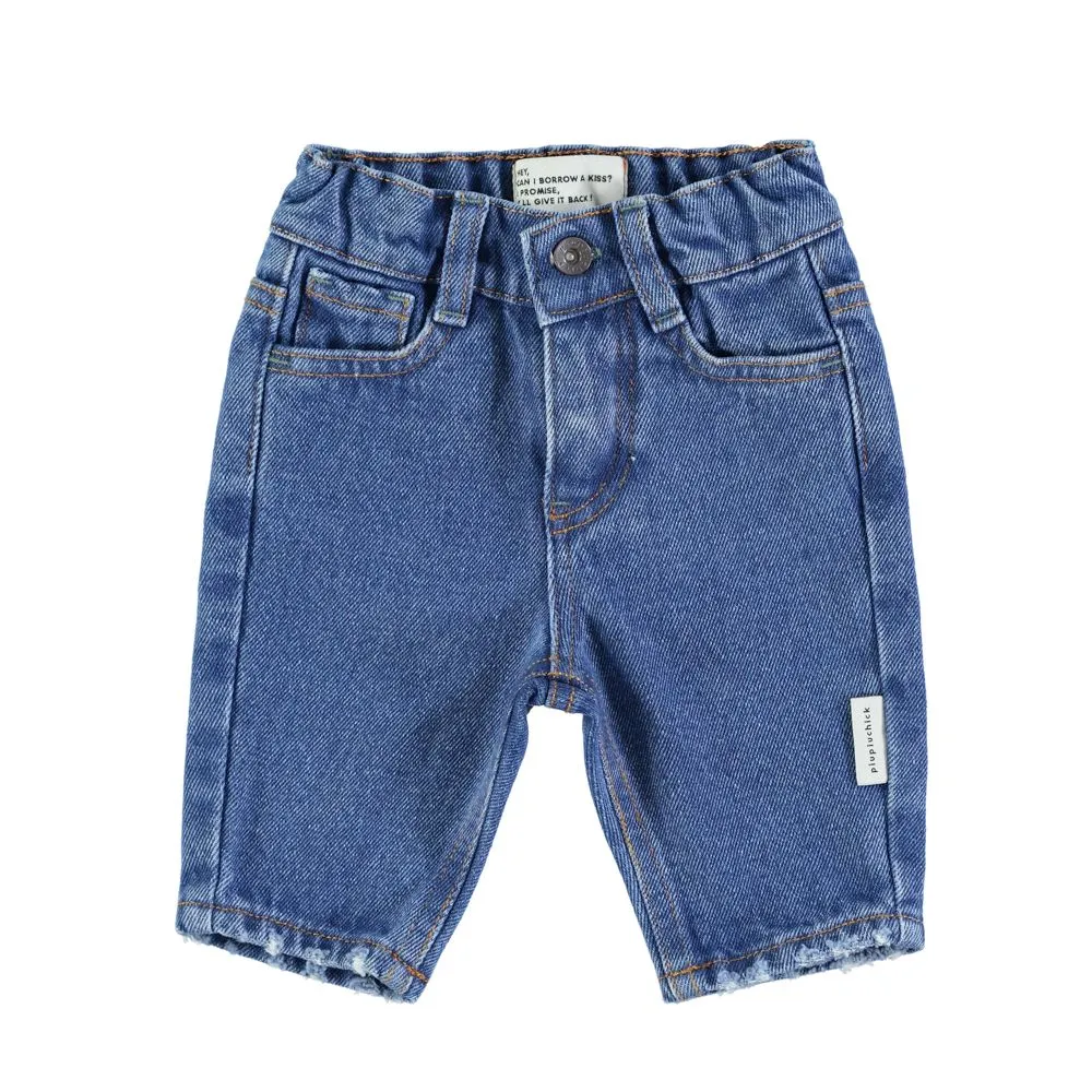 Unisex Denim Trousers in Navy